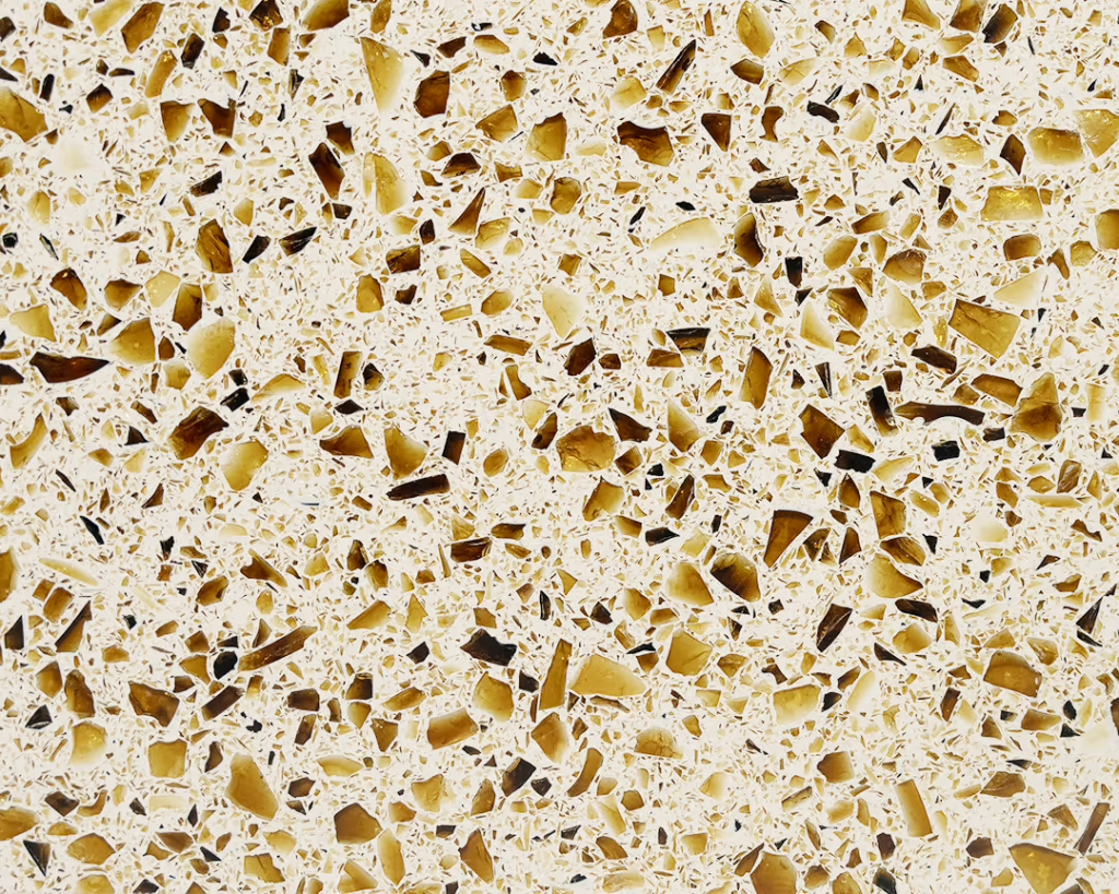 Wheat Curava Recyled Glass Slab